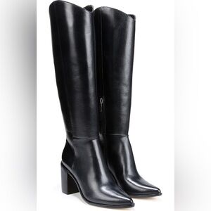 Sarto Black Knee-High Leather Boots